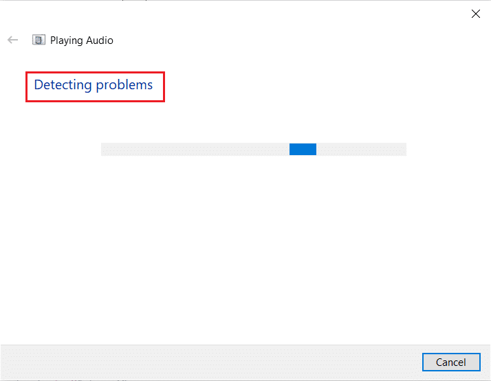 detectarea problemelor prin depanatorul Playing Audio. Remediați Zoom Audio nu funcționează Windows 10