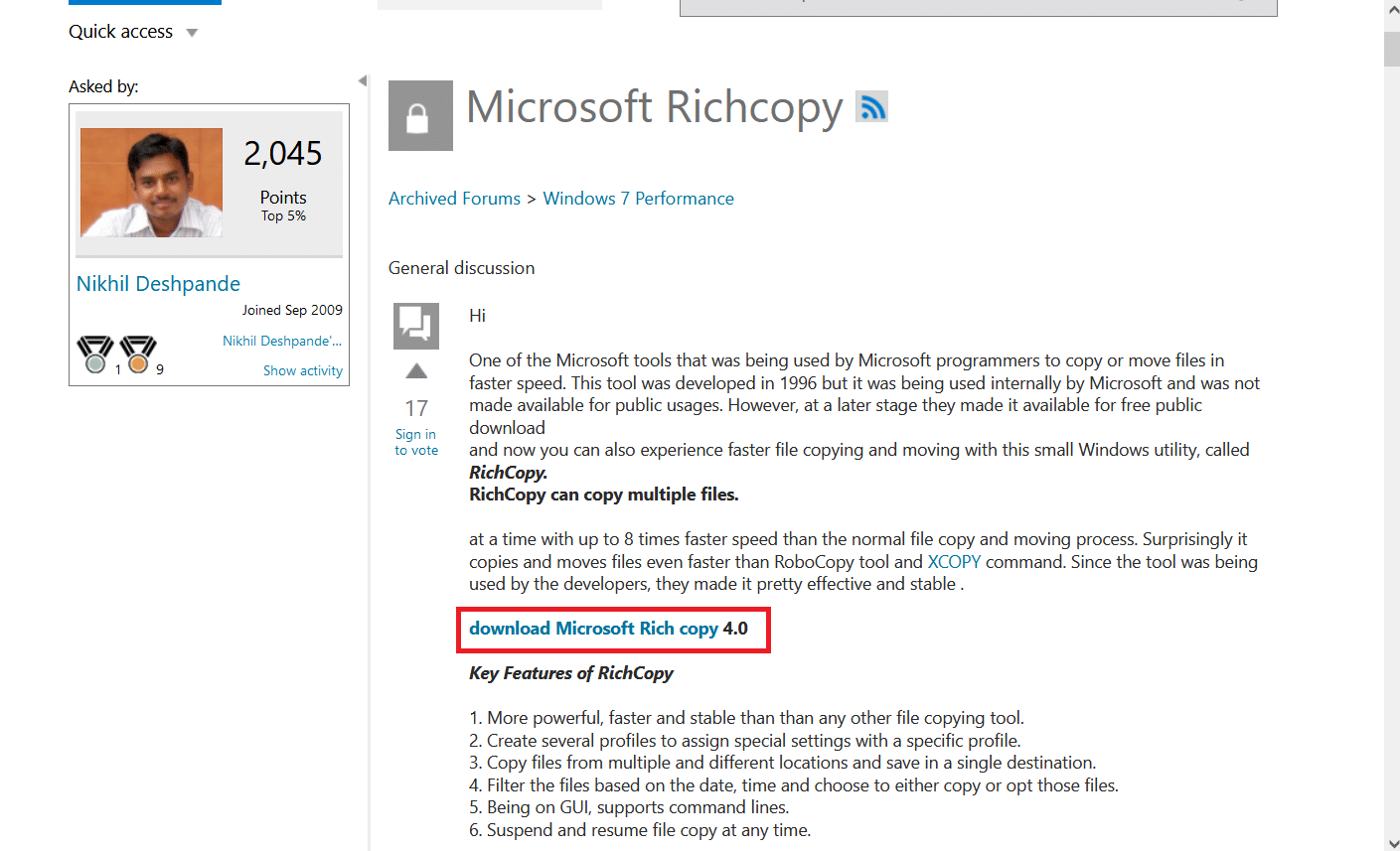 Microsoft RichCopy