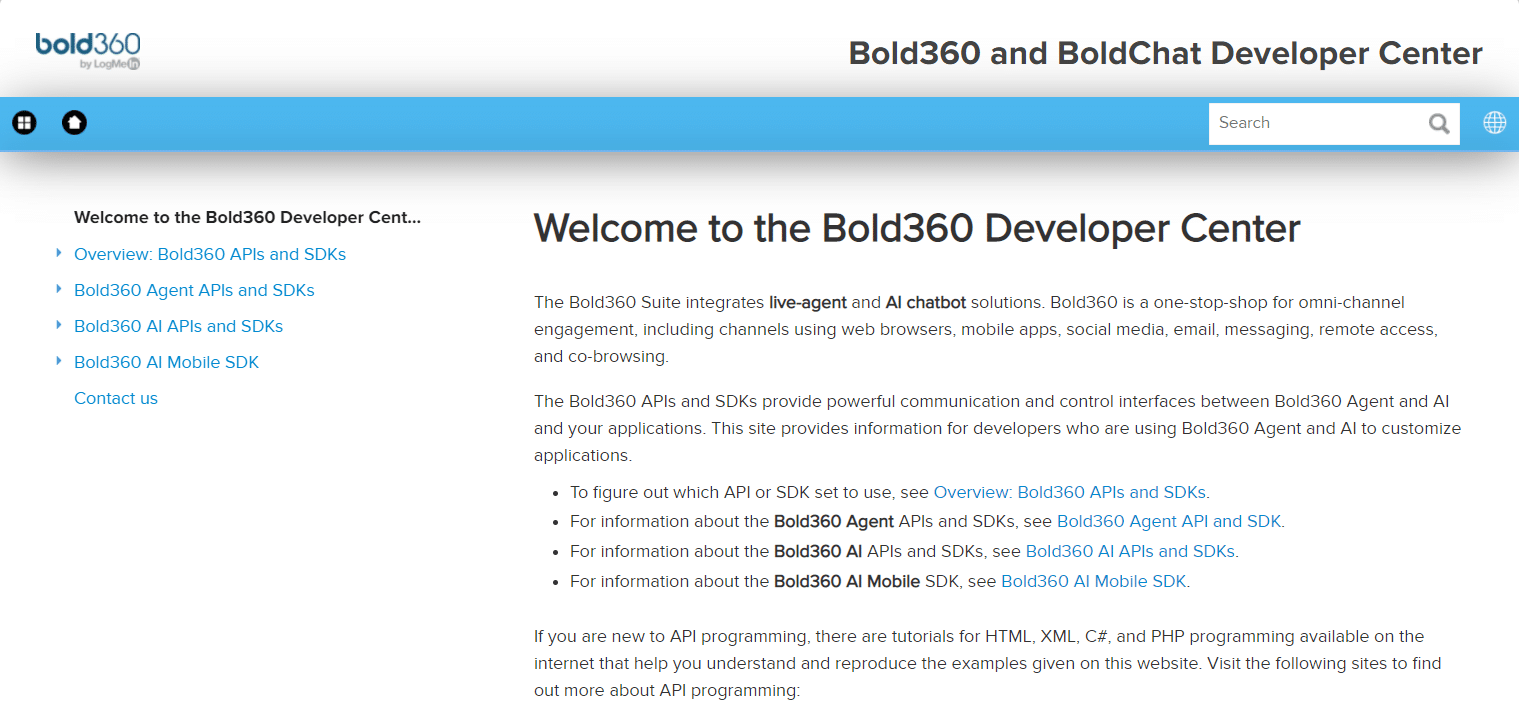 Pagina de pornire Bold360