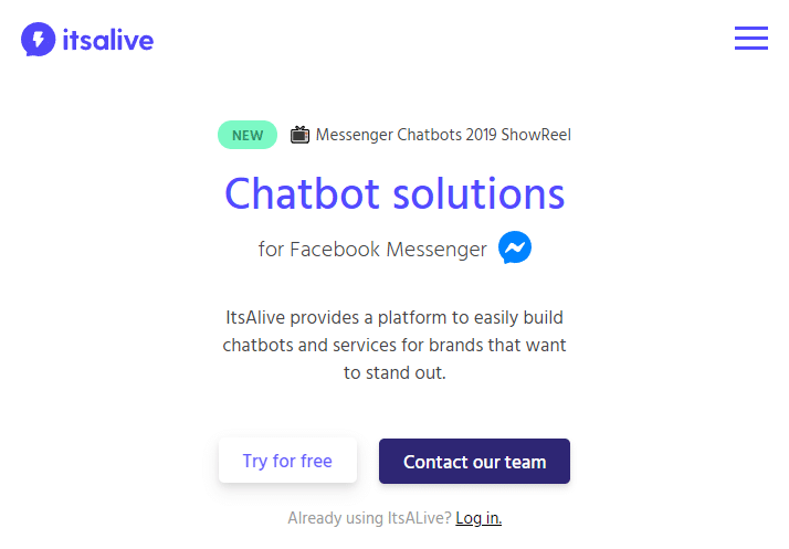 Pagina principală ItsAlive | AI chatbot online