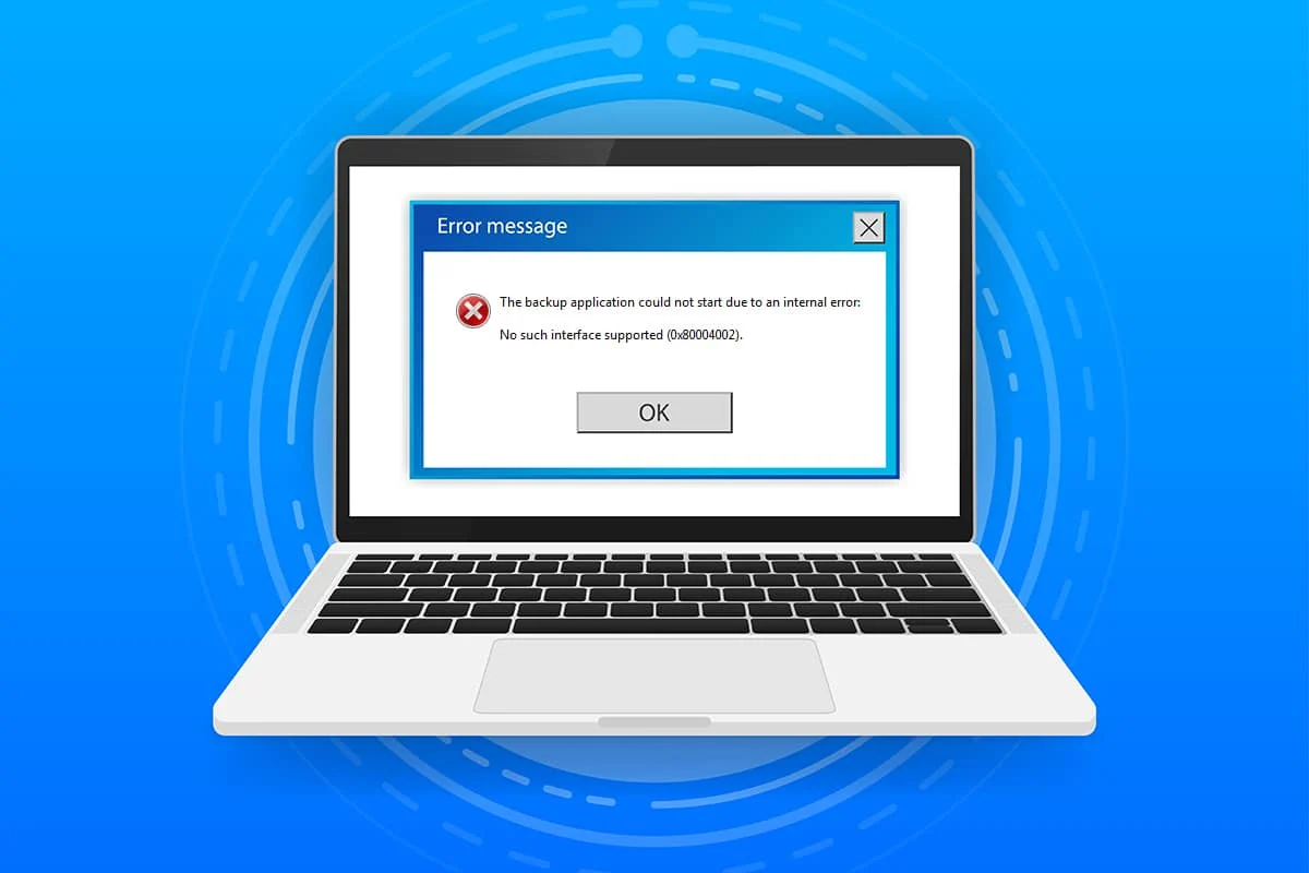 Arreglar 0x80004002 No se admite dicha interfaz en Windows 10