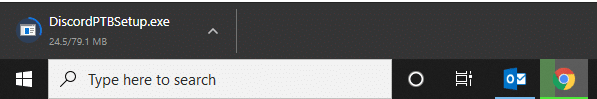 ตอนนี้ คุณจะถูกนำไปยังหน้าดาวน์โหลดอีกครั้ง โดยดาวน์โหลดไฟล์ปฏิบัติการ วิธีแก้ไขกล้อง Discord ไม่ทำงานบน Windows 10
