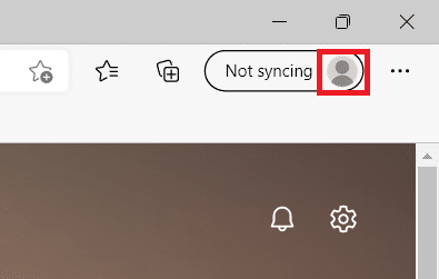 Starten Sie Microsoft Edge und klicken Sie auf Ihr Profilsymbol. STATUSZUGRIFFSVERLETZUNG in Chrome behoben