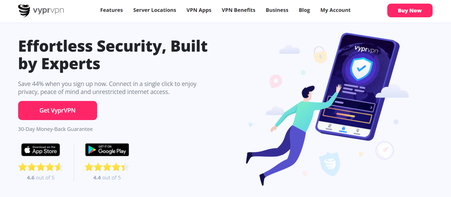 Pagina iniziale di VyprVPN