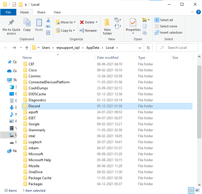 Buka hasil terbaik dan klik dua kali pada folder Discord untuk membukanya. Cara Memperbaiki Discord JavaScript Error pada Startup di Windows 10