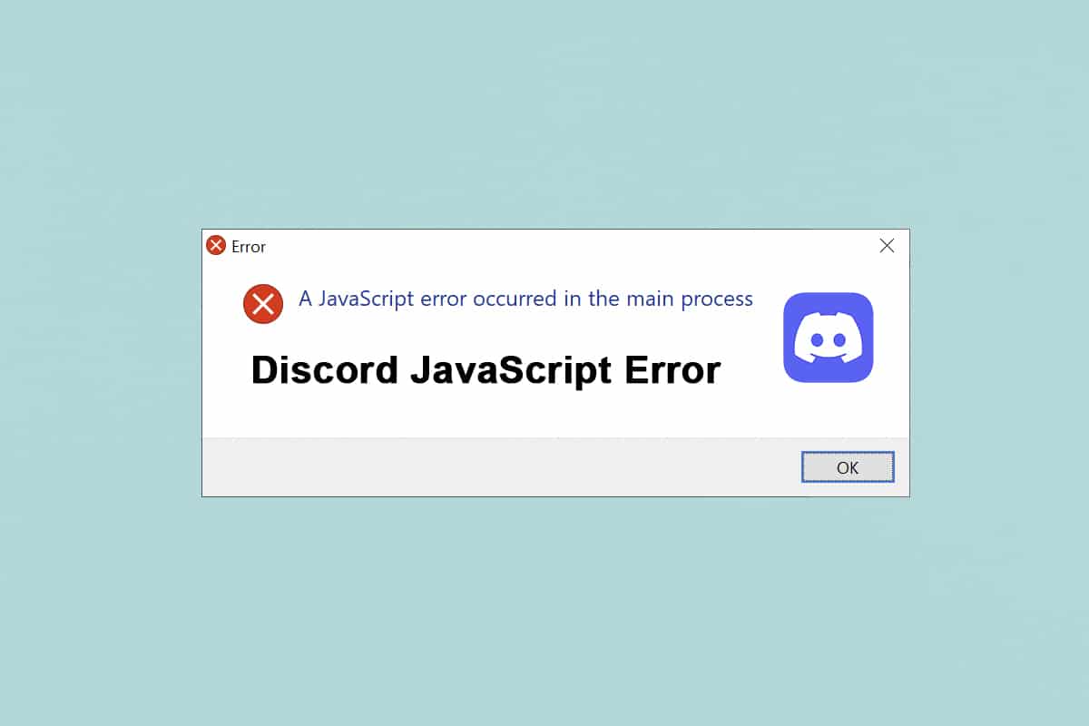 Corrigir o erro de JavaScript do Discord na inicialização