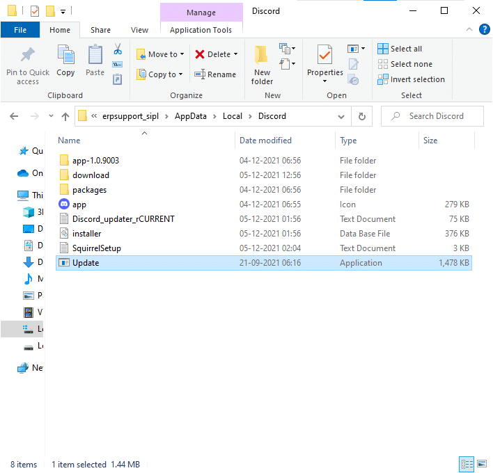 الآن ، قم بتشغيل تطبيق التحديث وانتظر حتى تكتمل العملية. كيفية إصلاح خطأ Discord JavaScript عند بدء التشغيل على Windows 10