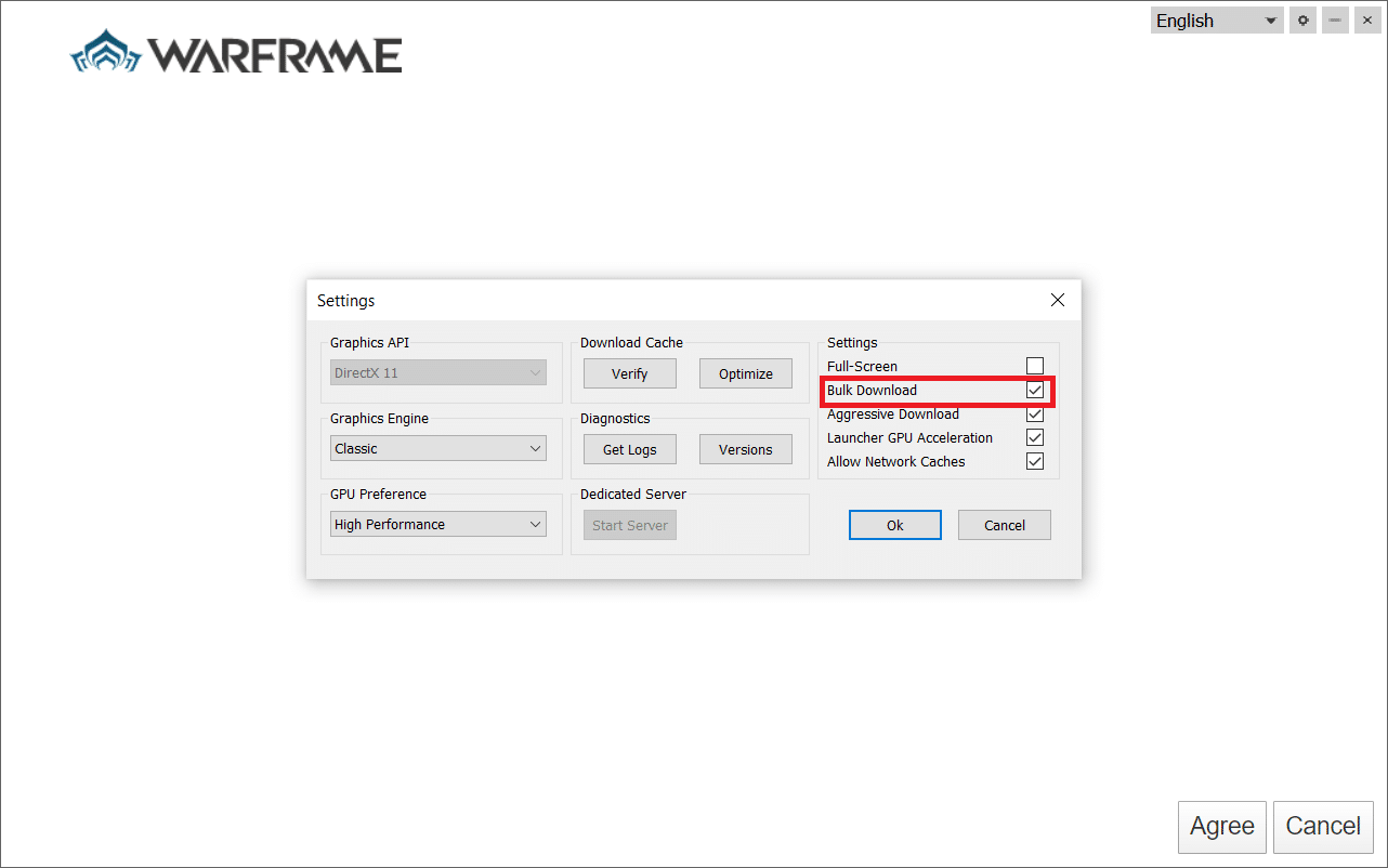 décochez l'option Téléchargement en masse