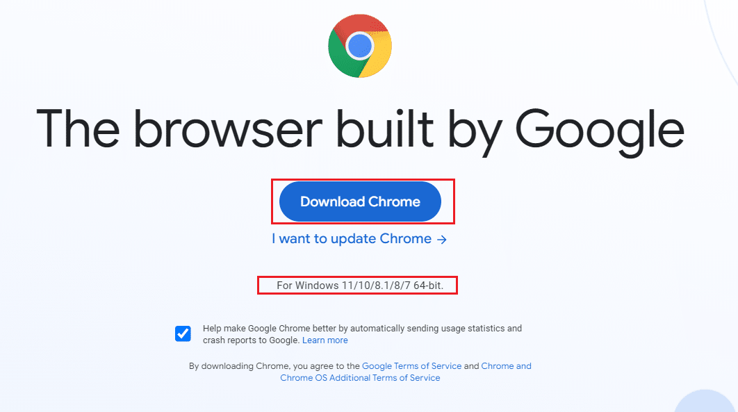 скачать 64-битную версию Google Chrome с официального сайта | RESULT_CODE_HUNG