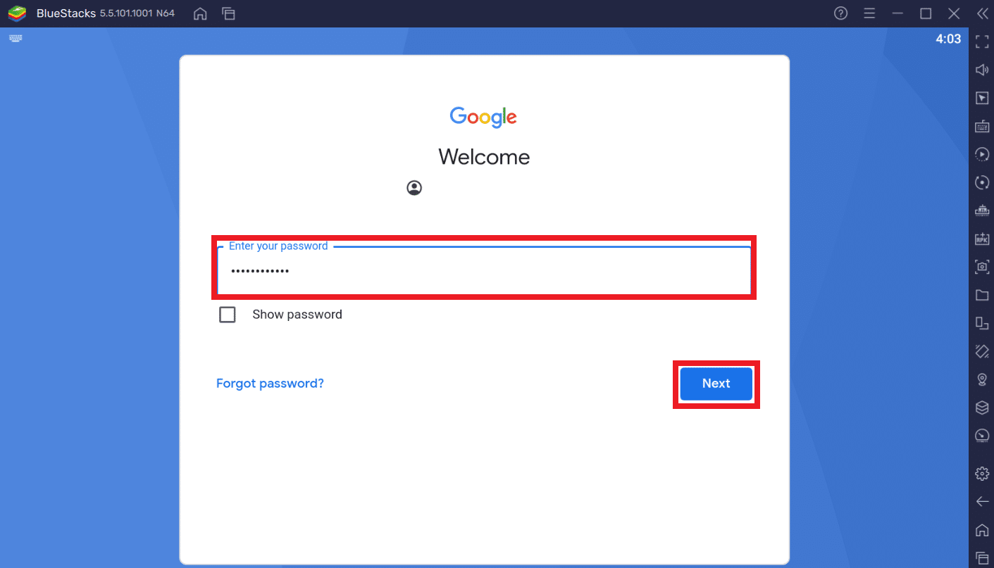 メールアドレスとパスワードを入力| Windows10/11用のGoogleマップをダウンロードする方法
