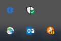 Navegue hasta el ícono Antivirus en la barra de tareas y haga clic derecho sobre él
