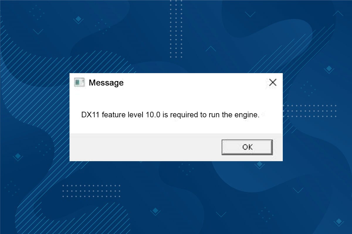 修復 DX11 功能級別 10.0 錯誤