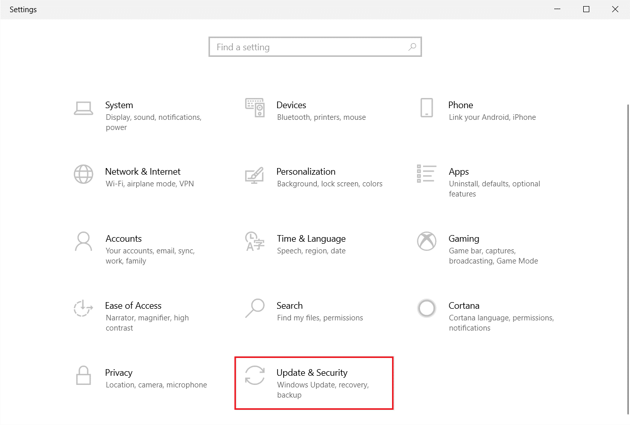 Güncelleme ve Güvenlik. Windows 10'da ERR AĞ DEĞİŞTİRİLDİ'yi düzeltin