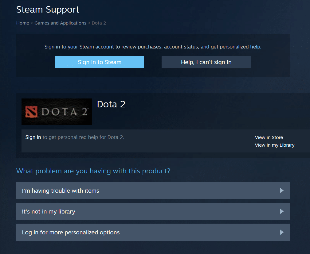 supporto vapore per dota 2