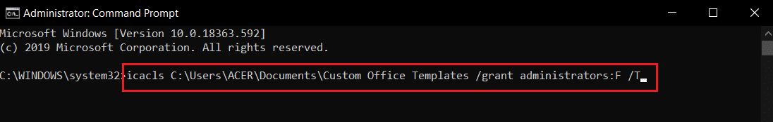 entrez la commande icacls dans cmd. Comment modifier les autorisations de fichiers dans Windows 10