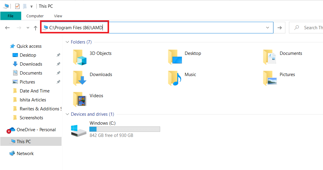 Vá para o local onde o aplicativo está instalado. Como corrigir o AMD Catalyst Control Center ausente