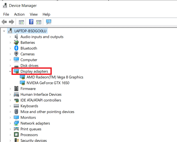 Haga doble clic en Adaptadores de pantalla en el panel principal para expandirlo. Cómo arreglar la falta del centro de control AMD Catalyst