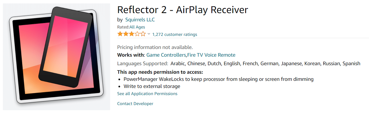 relecter 2 airplay empfänger amazon appstore