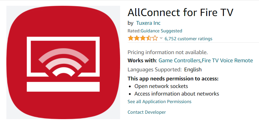 all connect for fire tv amazon appstore。亚马逊火棒镜像 iPhone 应用程序