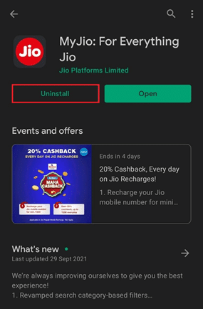 แอป Jio ของฉันใน Google Play Store วิธีหยุดข้อความแฟลช