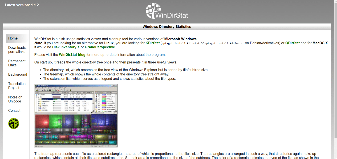 WinDirStat | melhor gerenciador de arquivos gratuito para windows