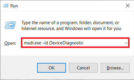 Digita il comando e premi Invio. Come risolvere il parametro non è corretto in Windows 10