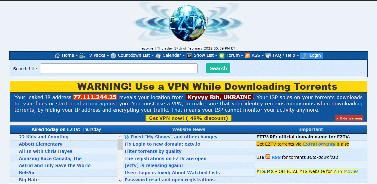 EZTV