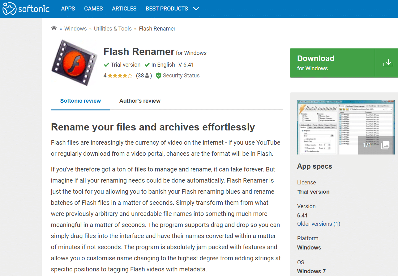 FlashRenamer |適用於 Windows 的最佳免費文件重命名軟件