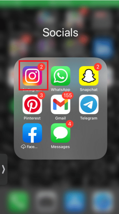 Maintenez le symbole de l'application Instagram. Comment réparer une publication Instagram bloquée lors de l'envoi