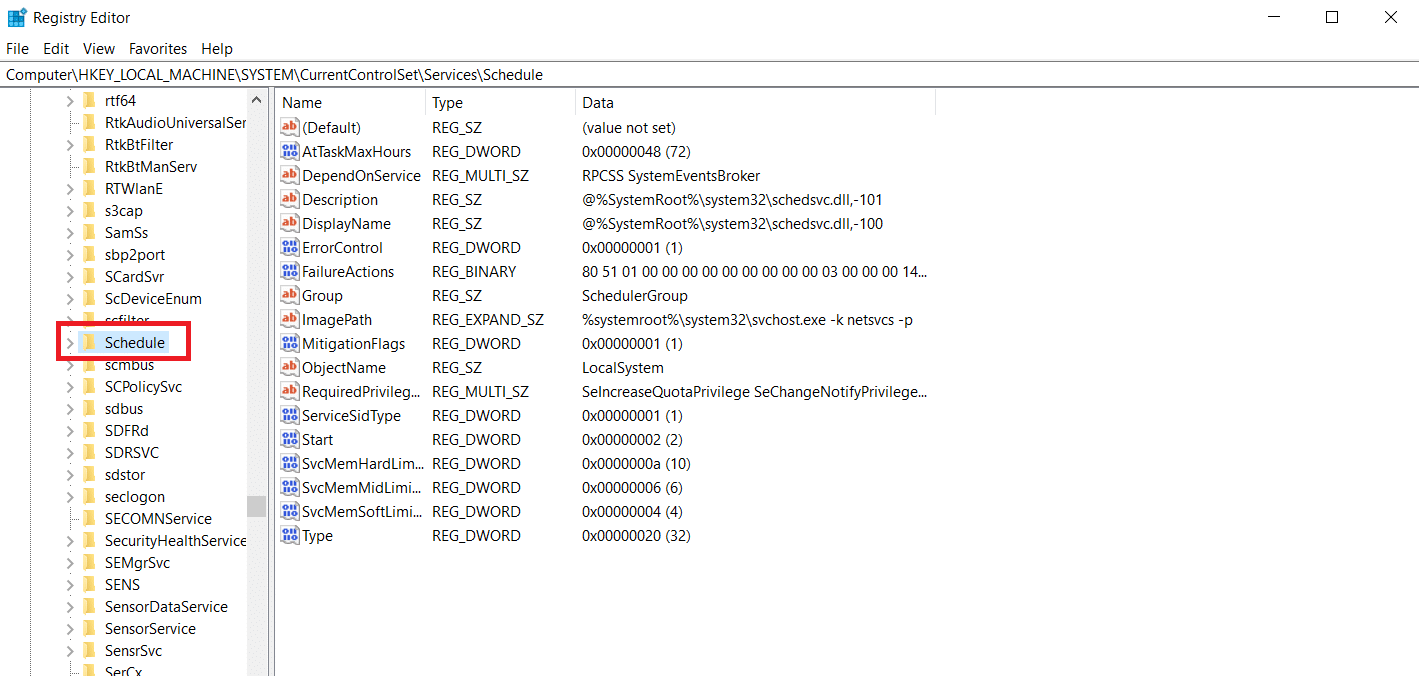 Klicken Sie auf Zeitplan. Fix Microsoft Setup Bootstrapper funktioniert nicht mehr