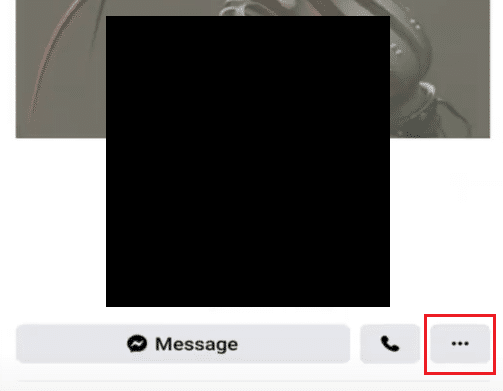 プロファイルの横にある3つのドット。 Facebookで誰かから休憩する方法