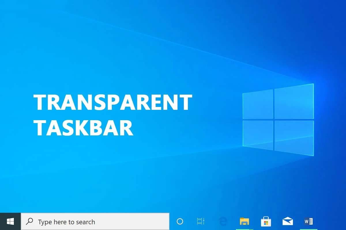 Как сделать панель задач прозрачной в Windows 10