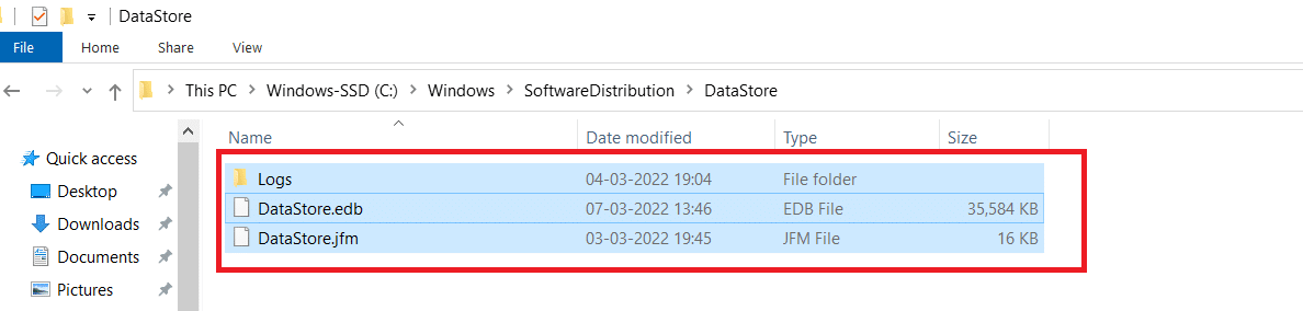 Tüm dosya ve klasörleri seçin