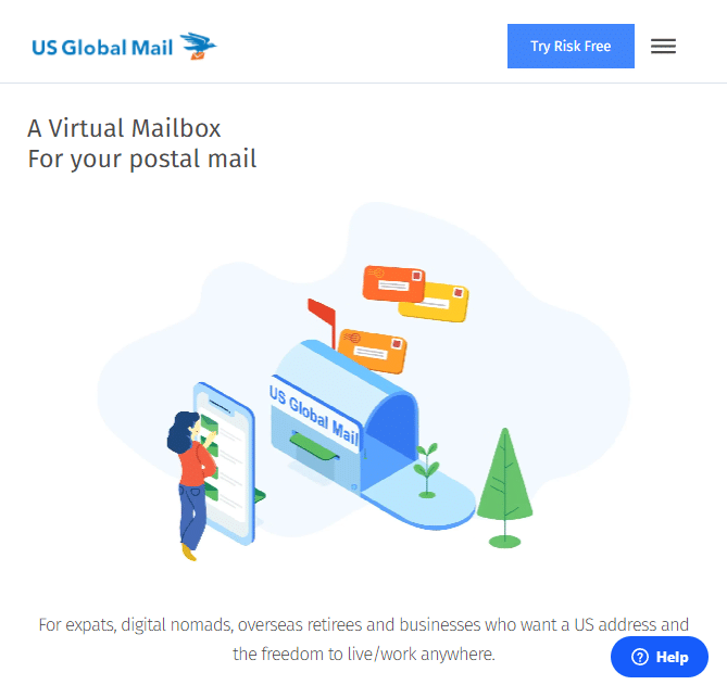 Sito ufficiale di US Global Mail. miglior indirizzo commerciale virtuale