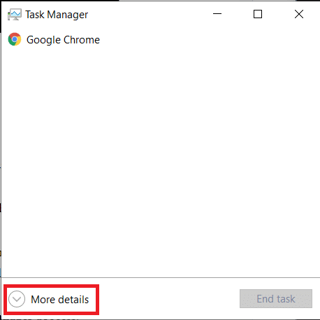 Ventana del Administrador de tareas. Cómo arreglar la barra de tareas que se muestra en pantalla completa en Windows 10