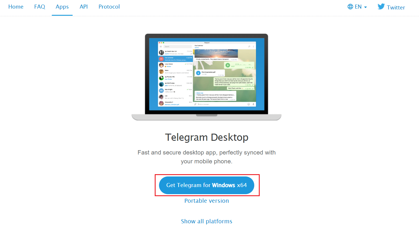 unduh aplikasi desktop Telegram. Cara Memperbaiki Telegram Web Tidak Berfungsi di Chrome