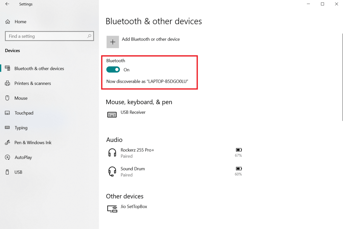 Asegúrese de que el control deslizante de Bluetooth esté activado. Cómo reparar el error del controlador de Bluetooth en Windows 10