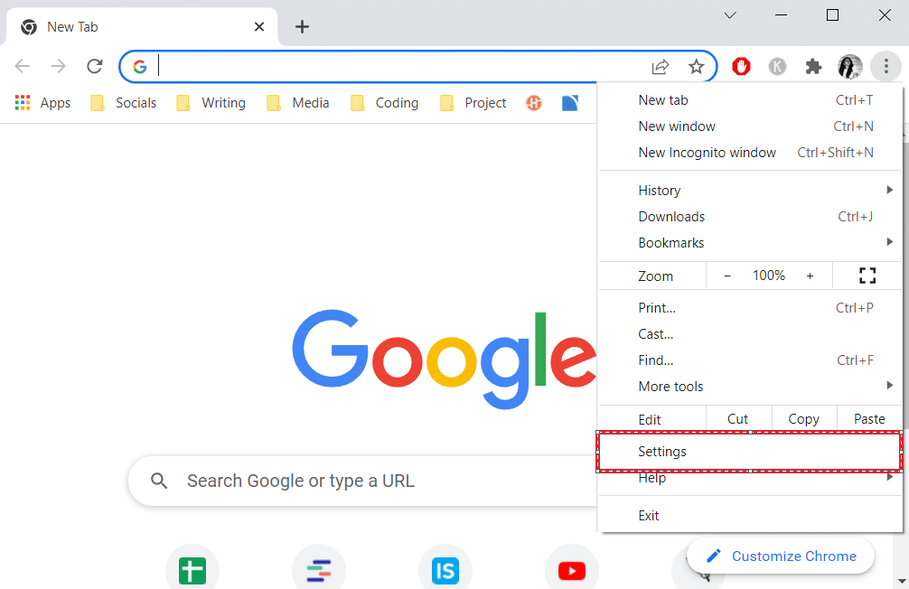 seleziona Impostazioni. Come risolvere Google Chrome si apre automaticamente