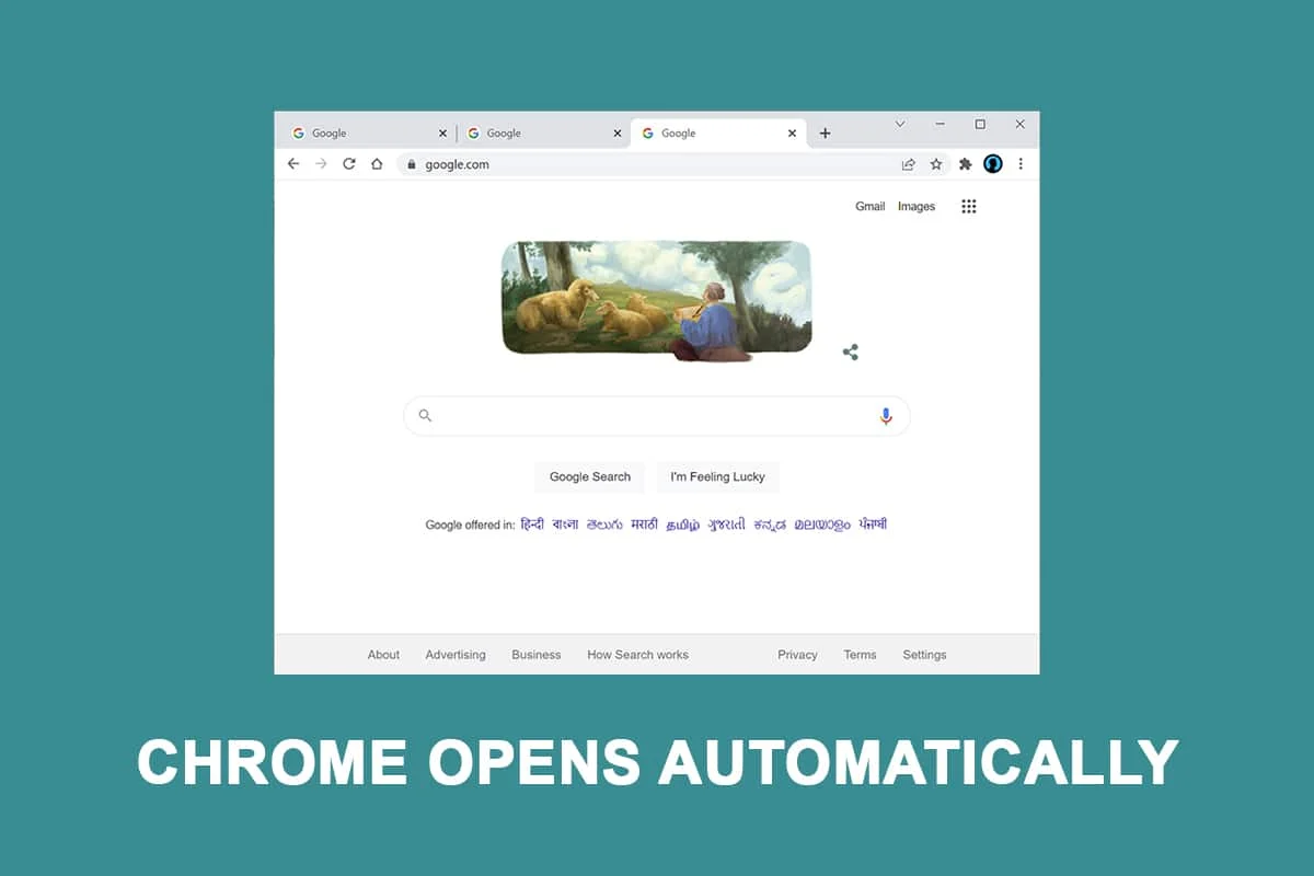 GoogleChromeが自動的に開くのを修正