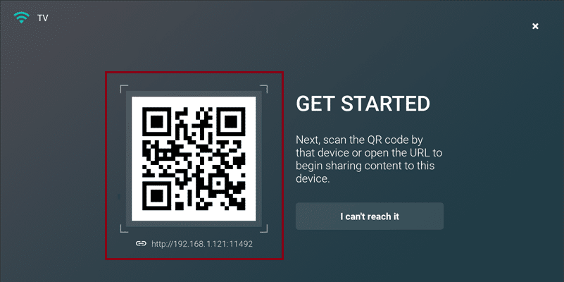 code qr de l'application airscreen firestick à scanner dans l'iphone