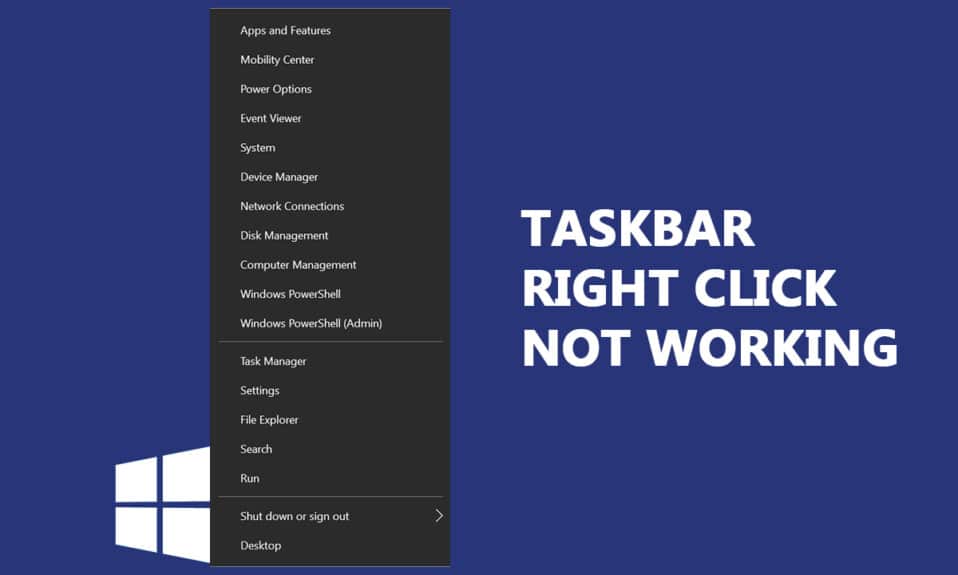 Perbaiki Taskbar Klik Kanan Tidak Bekerja