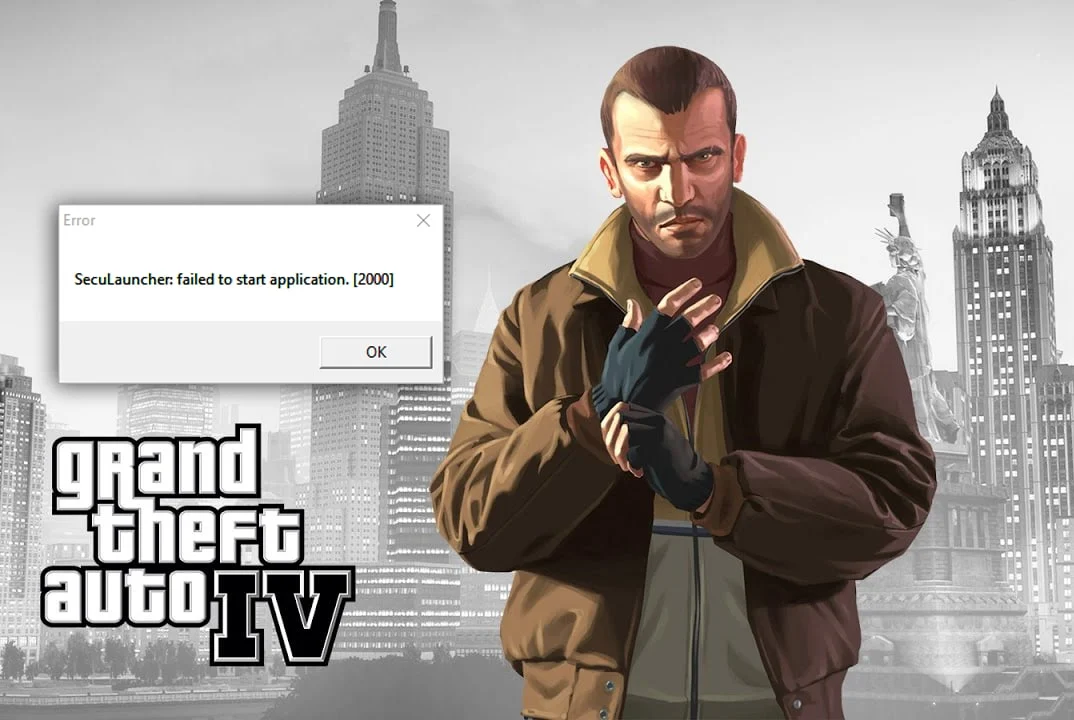 Corrigir GTA 4 Seculauncher falhou ao iniciar o aplicativo 2000