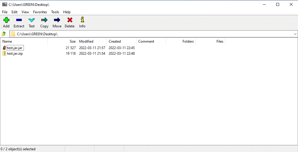 قم بتشغيل 7zip وقم بتشغيل ملف الجرة