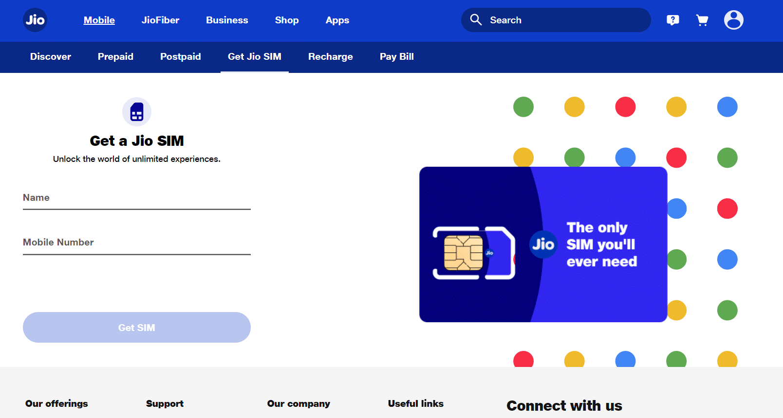 obtener un nuevo jio sim. Cómo aprovisionar una tarjeta SIM