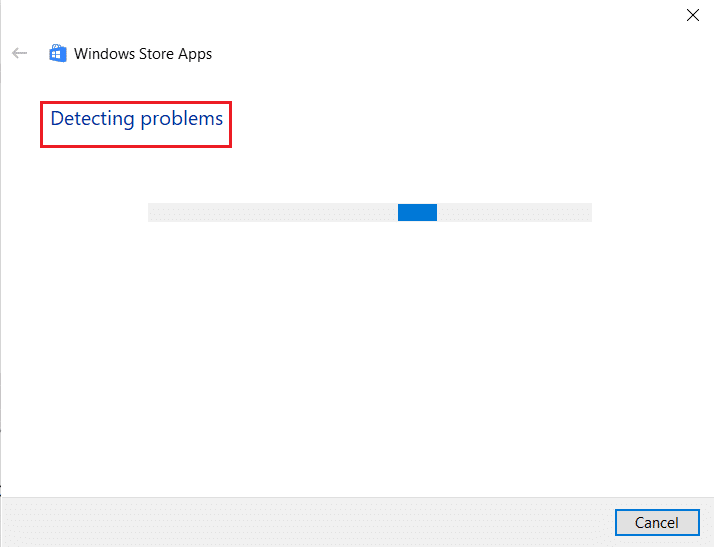 detección de problemas en la ventana del solucionador de problemas de la tienda de Windows. Solucionar el error de la tienda de Windows 0x80072ee7