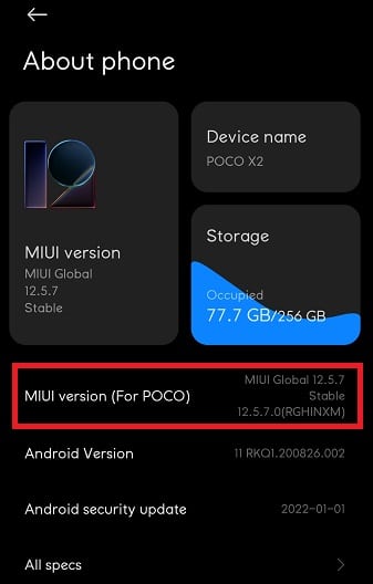 แตะที่ MIUI เวอร์ชัน 5 ครั้งเพื่อปลดล็อกตัวเลือกสำหรับนักพัฒนา วิธีการรูทโทรศัพท์ Android