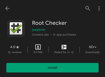 Instal aplikasi seperti Root Checker dari play store. Cara Root Ponsel Android