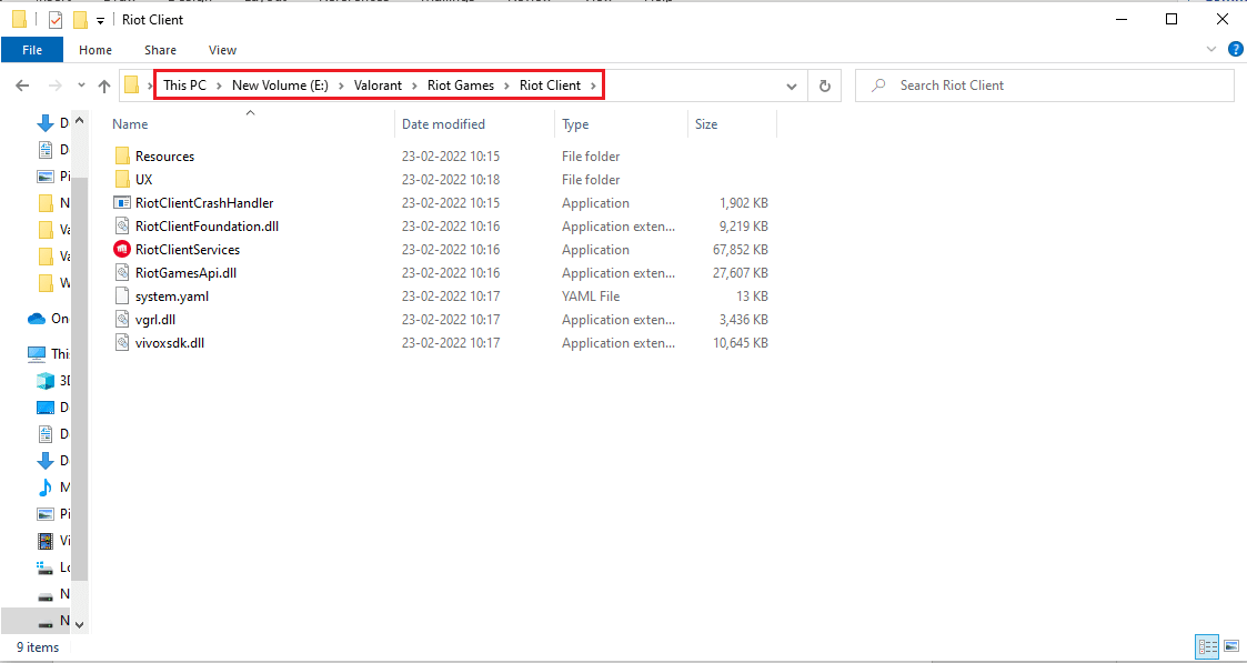انتقل إلى مسار Riot Games المثبت. كيفية إصلاح خطأ Valorant Val 43 في نظام التشغيل Windows 10