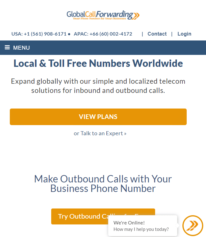 Site oficial para GlobalCallForwarding