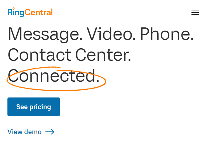 Site oficial do RingCentral